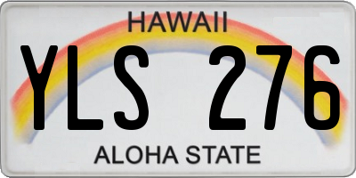 HI license plate YLS276