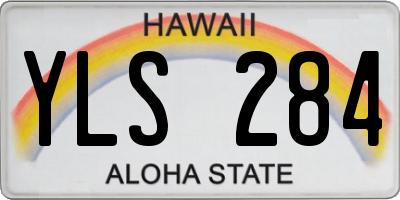 HI license plate YLS284