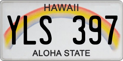 HI license plate YLS397