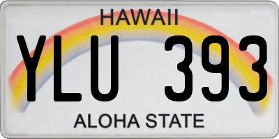 HI license plate YLU393