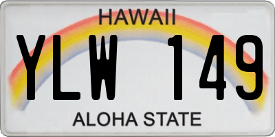 HI license plate YLW149