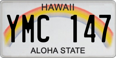 HI license plate YMC147