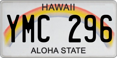 HI license plate YMC296
