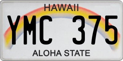 HI license plate YMC375