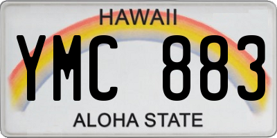 HI license plate YMC883