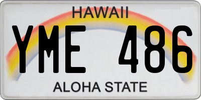 HI license plate YME486