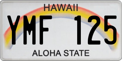 HI license plate YMF125