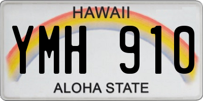 HI license plate YMH910
