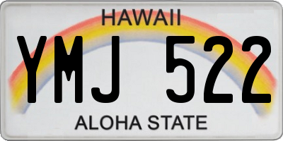 HI license plate YMJ522