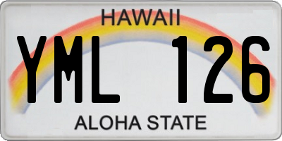 HI license plate YML126