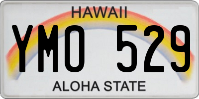 HI license plate YMO529