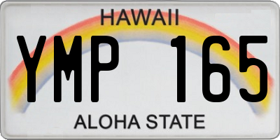 HI license plate YMP165