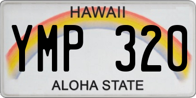 HI license plate YMP320