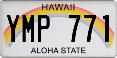 HI license plate YMP771