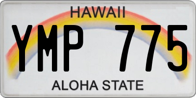 HI license plate YMP775