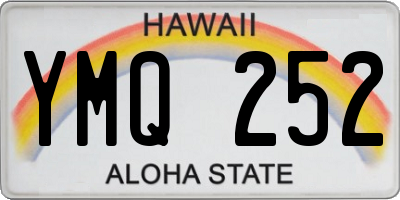 HI license plate YMQ252