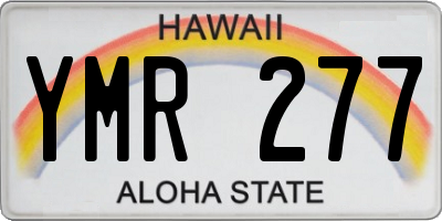 HI license plate YMR277