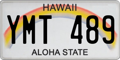 HI license plate YMT489