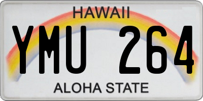 HI license plate YMU264