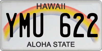 HI license plate YMU622