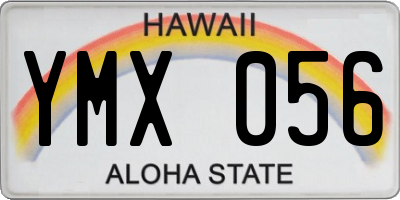 HI license plate YMX056
