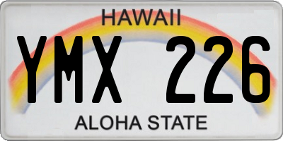 HI license plate YMX226