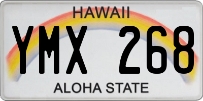 HI license plate YMX268