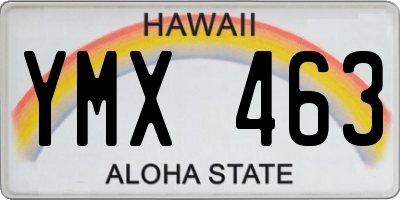 HI license plate YMX463