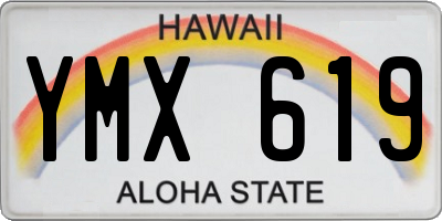 HI license plate YMX619