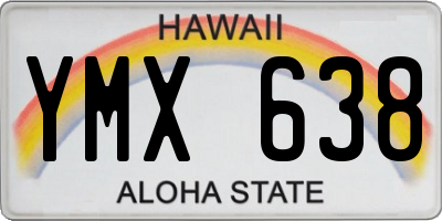 HI license plate YMX638