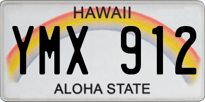 HI license plate YMX912