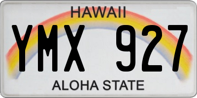 HI license plate YMX927