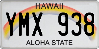 HI license plate YMX938