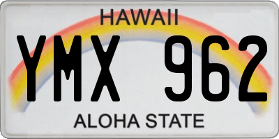 HI license plate YMX962