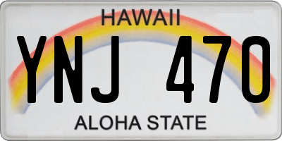 HI license plate YNJ470