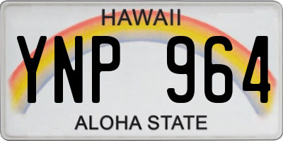 HI license plate YNP964