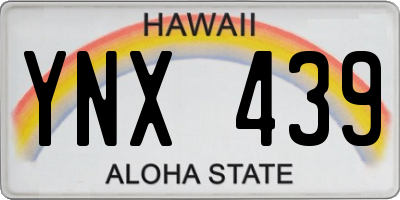 HI license plate YNX439