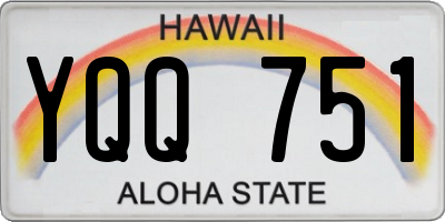 HI license plate YQQ751