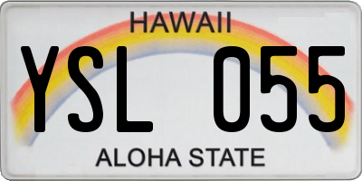 HI license plate YSL055