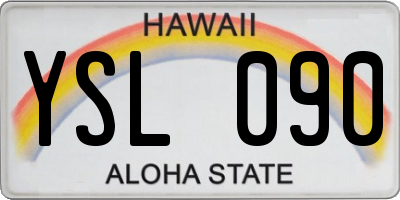 HI license plate YSL090