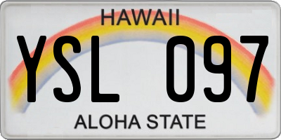 HI license plate YSL097