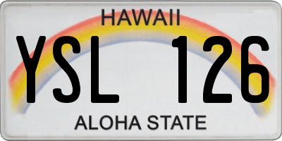 HI license plate YSL126