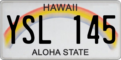 HI license plate YSL145