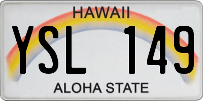 HI license plate YSL149