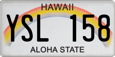 HI license plate YSL158