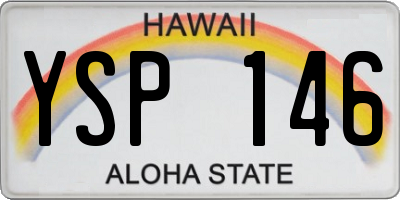 HI license plate YSP146
