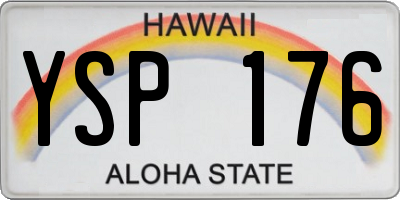 HI license plate YSP176