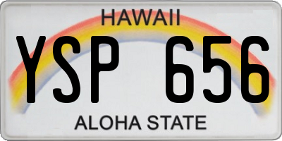 HI license plate YSP656