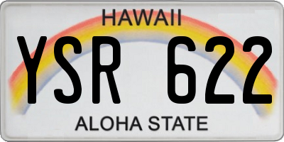 HI license plate YSR622