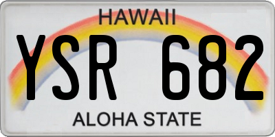 HI license plate YSR682
